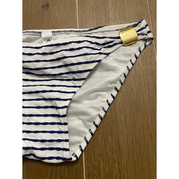 NWT Eda London striped swim bottoms, size extra small - Picture 2 of 6